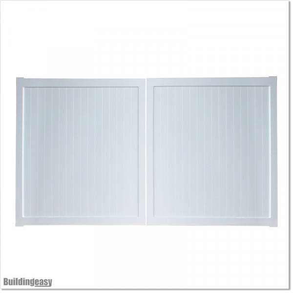 Aluminium Tongue and Groove Gate. Gate is 3.0M wide and gate height is 1.75M.