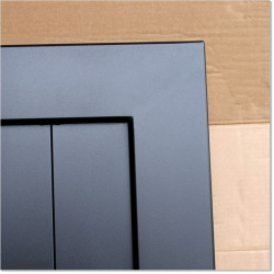 Aluminium Tongue and Groove Gate. Gate is 3.0M wide and gate height is 1.75M.