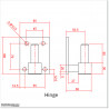 Aluminium Tongue and Groove Gate. Gate is 3.5M wide and gate height is 1.75M.