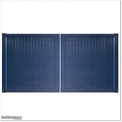 Aluminium Tongue and Groove Gate. Gate is 3.5M wide and gate height is 1.75M.