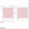 Aluminium Tongue and Groove Gate. Gate is 3.5M wide and gate height is 1.75M.