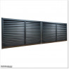 This louver gate is 6M wide and gate height is 1.75M. Gate colour is Matte Black.
