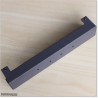Aluminium Louver Pedestrian Gate 1M wide in Iron Sand With Parts 1.8M high