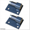Pedestrian Tongue & Groove gate is 1.0M wide and gate height is 1.75M. Gate colour RAL7016 (Anthracite Grey)