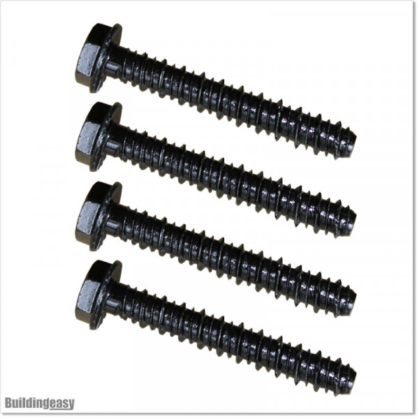 Galvanized and blackened concrete bolts M8 X 75mm