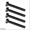 Galvanized and blackened concrete bolts M8 X 75mm