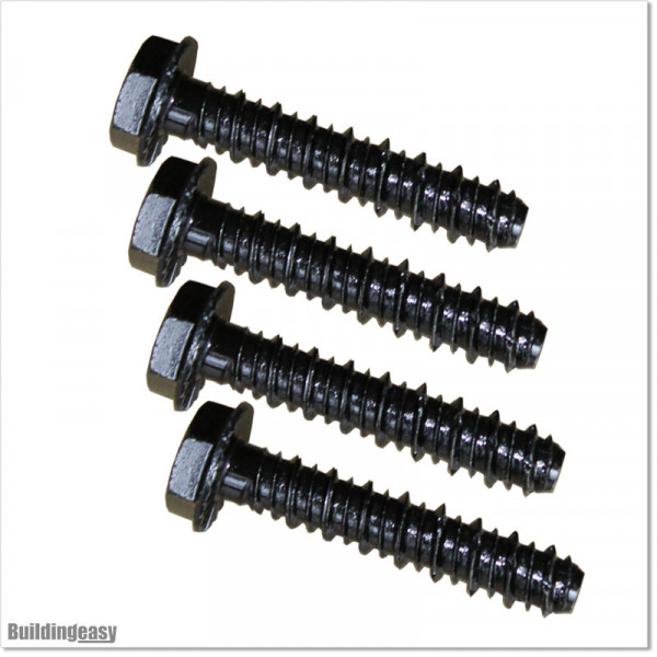 Galvanized and blackened concrete bolts M10 X 60mm