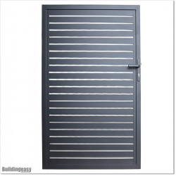 Gate is 1100mm wide (excluding hinge width) and height is 1815mm. Gate comes with Lock