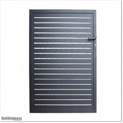 Gate is 1100mm wide (excluding hinge width) and height is 1515mm. Gate comes with Lock