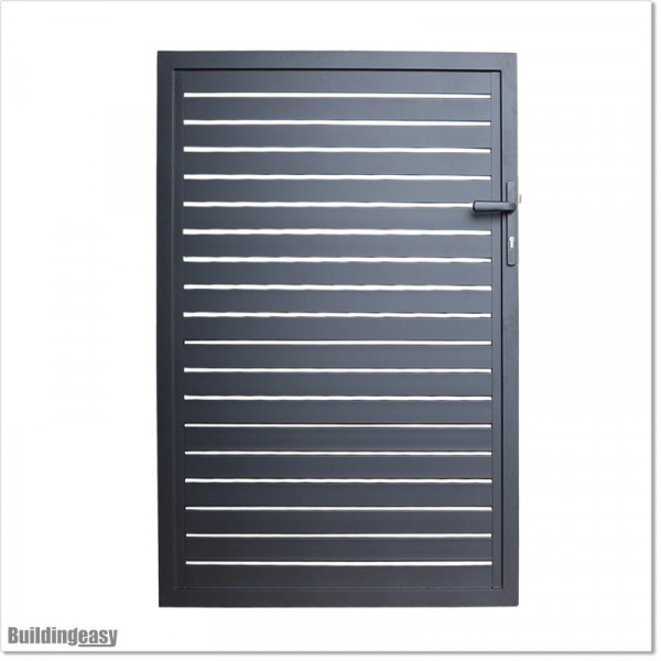 Gate is 1100mm wide (excluding hinge width) and height is 1515mm. Gate comes with Lock