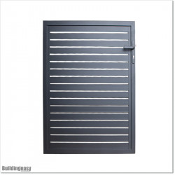 Gate is 1100mm wide (excluding hinge width) and height is 1215mm. Gate comes with Lock