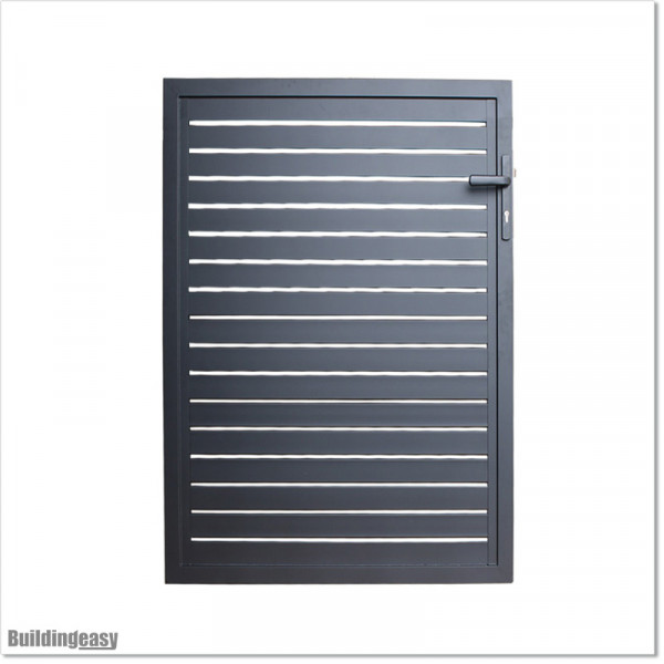 Gate is 1100mm wide (excluding hinge width) and height is 1215mm. Gate comes with Lock