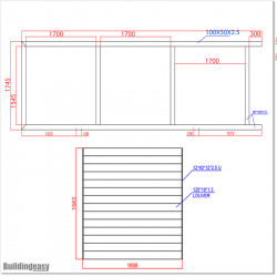 5.5M Wide & 1.8M High Flat Top Louver Sliding Gate in Matte Black Colour.