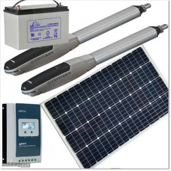 100W / 50AHr Solar Operated single swing gate opener for medium duty applications