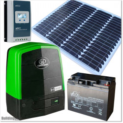 Centurion D3 Smart solar powered sliding gate opener. Kit comes with 12V solar system