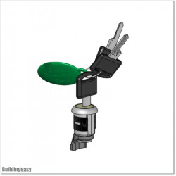Centurion V-Series Cam Lock with 3 Keys.