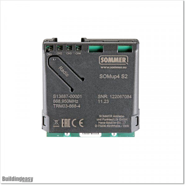 Sommer Radio receiver module 4-channel radio receiver module SOMup4