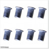 Large Flange Head M8 Aluminium Rivet Nut 16 pieces