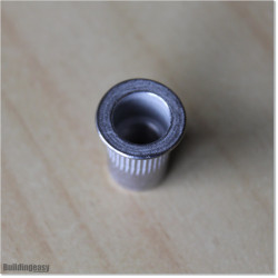 Large Flange Head M8 Aluminium Rivet Nut 16 pieces