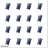 Large Flange Head M10 Aluminium Rivet Nut 16 pieces