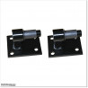 Aluminium Louver Pedestrian Gate 1M wide in Matte Black With Parts 1.8M high