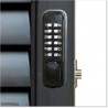 Aluminium Louver Pedestrian Gate 1M wide in Matte Black With Parts 1.8M high