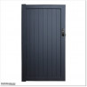 Pedestrian Tongue & Groove gate is 1.0M wide and gate height is 1.75M. Gate comes with a Lock