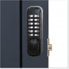 Pedestrian Tongue & Groove gate is 1.0M wide and gate height is 1.75M. Gate comes with a Lock