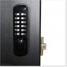 Aluminium Louver Pedestrian Gate 1M wide in Matte Black With Parts 1.8M high