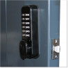 Pedestrian Tongue & Groove gate is 1.0M wide and gate height is 1.75M. Gate colour RAL7016 (Anthracite Grey)