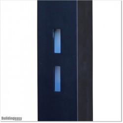 Aluminum Post 100 X 100 and 4.0mm wall thickness with holes made for Lock 1