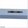 Aluminum Post 100 X 100 and 4.0mm wall thickness with holes made for Lock 1. Post is Silver Pearl Colour