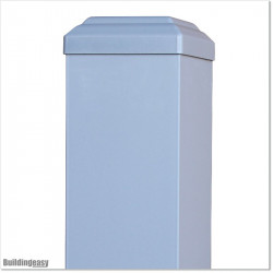 Aluminum Post 100 X 100 and 4.0mm wall thickness with holes made for Lock 1. Post is Silver Pearl Colour