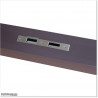 Aluminum Post 100 X 100 and 4.0mm wall thickness with holes made for Lock 1. Post is Iron Sand Colour.