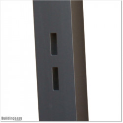 Aluminum Post 100 X 100 and 4.0mm wall thickness with holes made for Lock 1. Post is Iron Sand Colour.