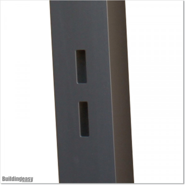 Aluminum Post 100 X 100 and 4.0mm wall thickness with holes made for Lock 1. Post is Iron Sand Colour.