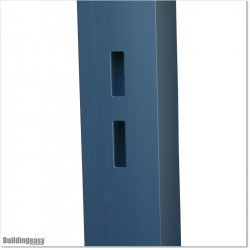 Aluminum Post 100 X 100 and 4.0mm wall thickness with holes made for Lock 1. Post is in Anthracite Grey colour