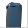 Aluminum Post 100 X 100 and 4.0mm wall thickness with holes made for Lock 1. Post is in Anthracite Grey colour