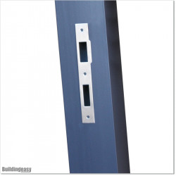 Aluminum Post 100 X 100 and 4.0mm wall thickness with holes made for Lock 1. Post is in Anthracite Grey colour