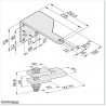 Sommer tilting bracket Left Hand side. This can be used with Sommer Twist XL Openers