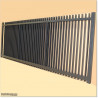 Sliding Finn Gate 3.8MX1.8M Gate is 3.8M wide and gate height is 1.8M