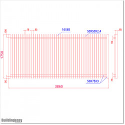 Sliding Finn Gate 3.8MX1.8M Gate is 3.8M wide and gate height is 1.8M