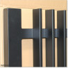 Finn Gate is 1000mm wide (excluding hinge gap) and 1450mm high. Gate comes with Button Lock and Stricker Bracket