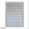 Aluminium Louver Pedestrian Gate 1M wide in Silver Pearl With Parts