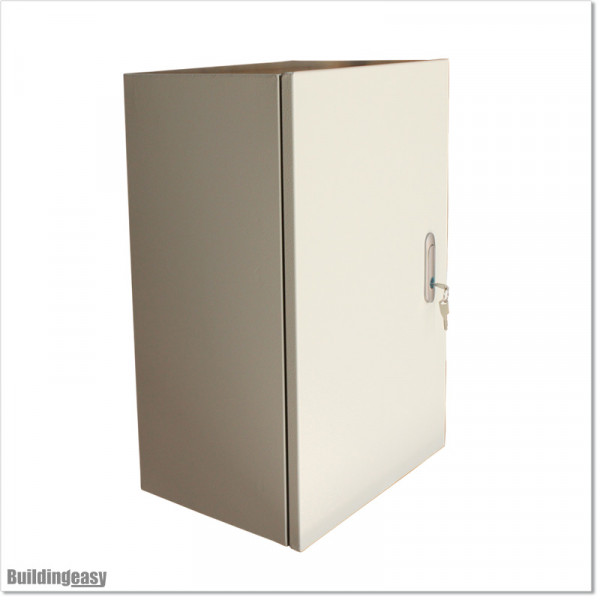 Metal wall mount enclosure 300 X 400 X 200 mm. IP 65 waterproof rating