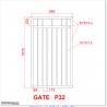 1.7M High Aluminium Pedestrian Gates in Auckland Black Colour.