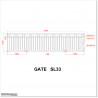 4.7M Wide Aluminium Flat Top Sliding Gate 1.2M High In Auckland.