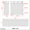 5.8M Wide Black Flat Top Aluminium Sliding Gate 1.7M High in Manukau.