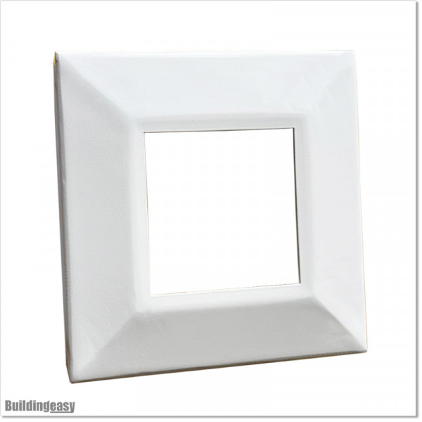 Base cover for 100 X 100 Pure White colour Posts