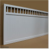 Gate is 4.35M wide and gate height is 1.45. Gate fits 4.0M post gap. Gate colour Pure White (RAL9010)
